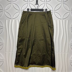 Neesh Metallic Green Skirt
